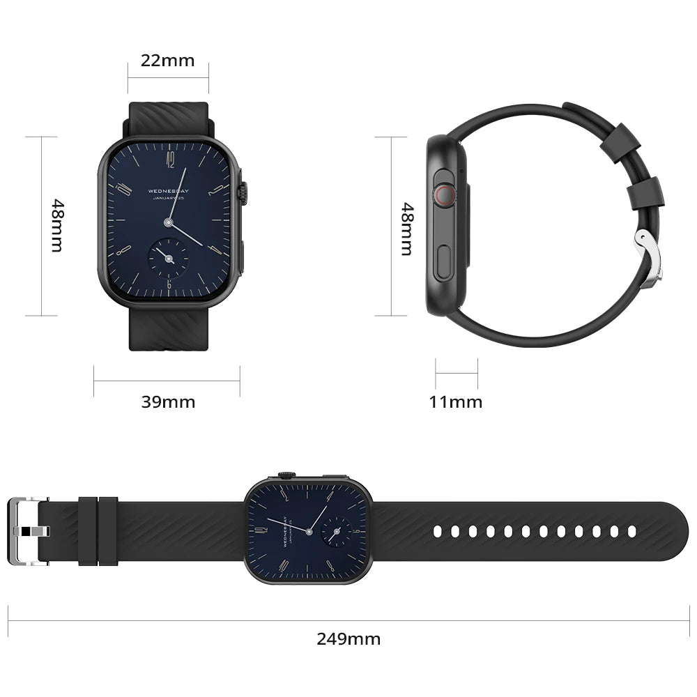 COLMI P30 Plus – 2.01" Smartwatch for Men & Women | Voice Calls, 100+ Sports Modes & Full Health Monitor