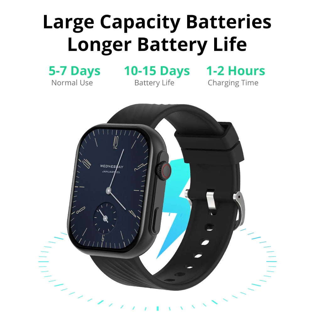 COLMI P30 Plus – 2.01" Smartwatch for Men & Women | Voice Calls, 100+ Sports Modes & Full Health Monitor